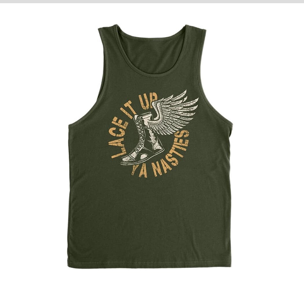 LimitlessMacey's tweet photo. ๐จ๐บ๐ฒNEW MOTIVATED MERCH!๐บ๐ฒ
LACE IT UP YA NASTIES AND HEAD TO @wweshop NOW!!
10% of every dollar spent TODAY goes to @hireheroesusa in helping our veterans and their families!!!!
#WeCanDoIt๐ช #LimitlessLady #SassySouthernBelle #SupportOurTroups #MemorialDay #ThankYou https://t.co/zTOSagWxkZ