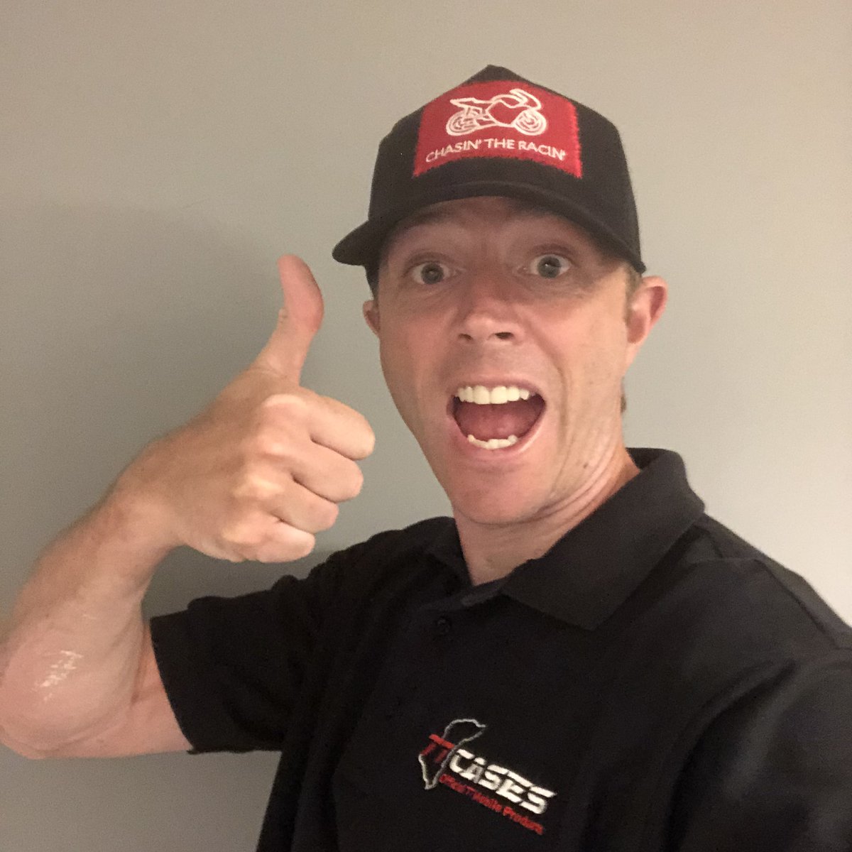 IOMTTCASES's tweet photo. Super excited to announce that we’ve finished stitching our Chasin the Racin cap backlog. Not so excited to parcel them all up.  #ctrmerch @motorbikepod https://t.co/TOt6uXI3nK