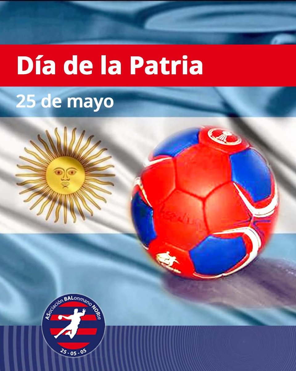 🇦🇷 ¡¡𝐅𝐄𝐋𝐈𝐙 𝐃𝐈́𝐀 𝐃𝐄 𝐋𝐀 𝐏𝐀𝐓𝐑𝐈𝐀!! 🇦🇷

Un día como hoy, 210 años atrás, comenzaban a sentarse las bases de la #Nación.
.
.
.
#AsBalNor #Balonmano #Handball #RevoluciónDeMayo #DiaDeLaPatria
