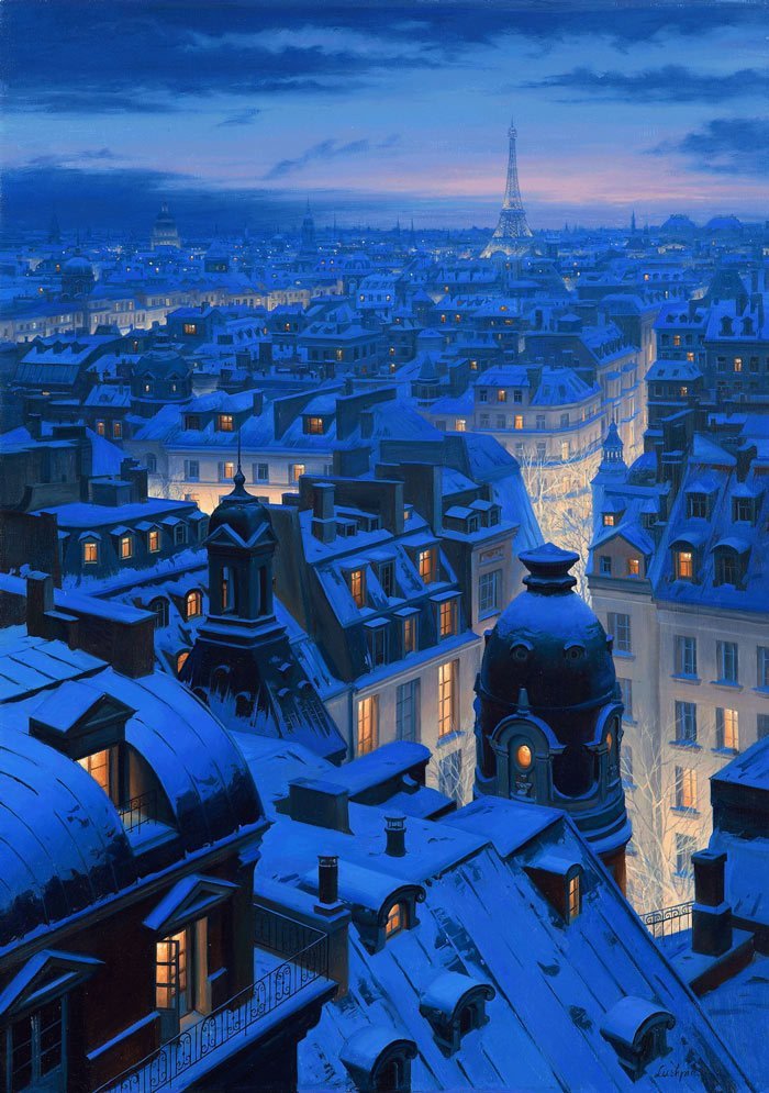 The Aureus Press Paris Winter Night