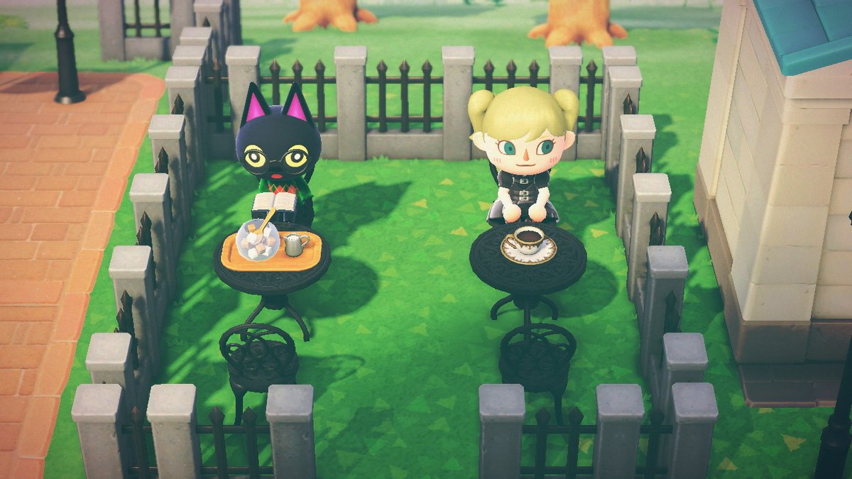batsnbabydolls's tweet photo. Finally found the fence recipe I wanted. Plus, got the cotton candy machine I wanted from a friend~ #Nevermoore #AnimalCrossing #ACNH https://t.co/aELcyRMiUm