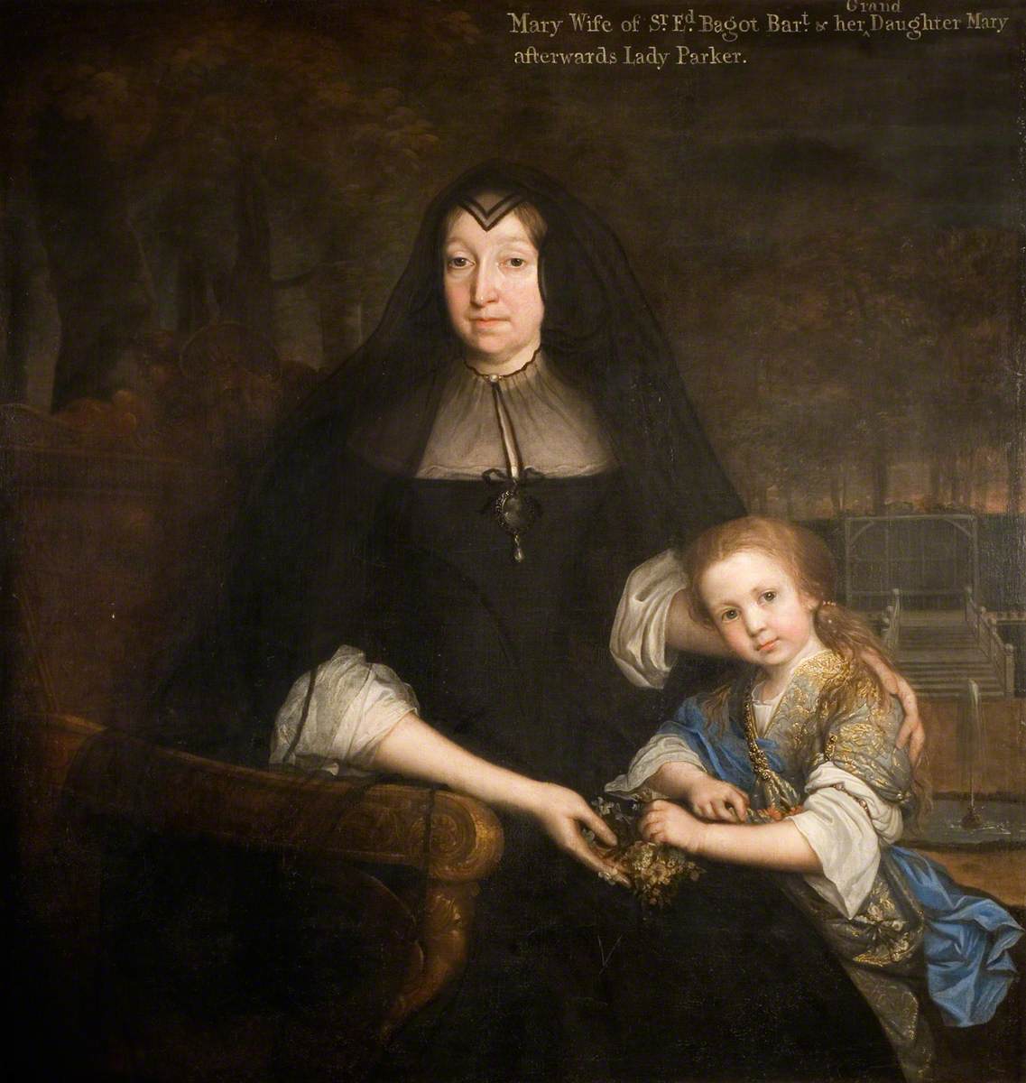 OldPortraiture's tweet photo. Baptised #OnThisDay in 1617: English-Scottish painter #JohnMichaelWright (1617-1694)
Portrait of Lady Mary Bagot and Granddaughter Mary, Later Lady Parker, 17th Century
#EnglishArt #ScottishArt #ChildrenInArt https://t.co/aCyG4MXmop