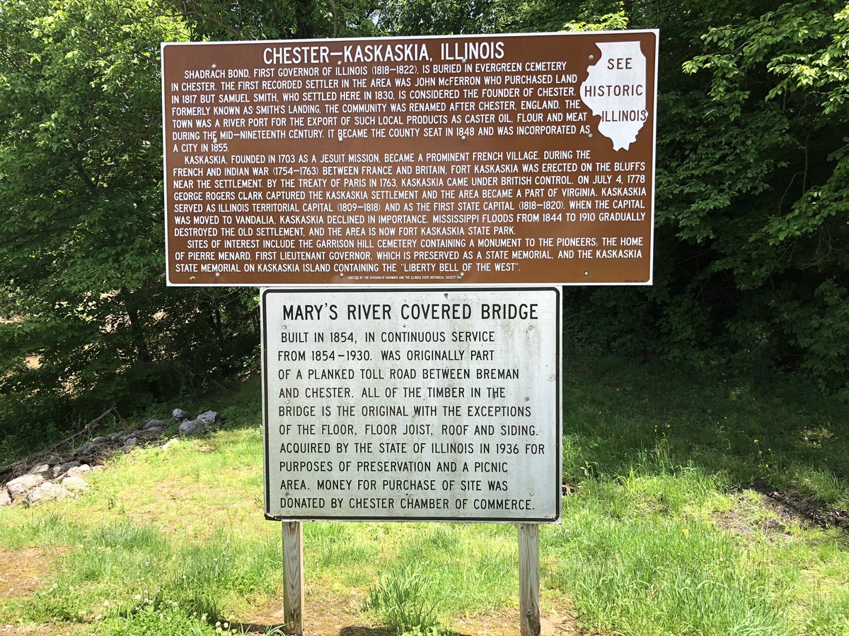 As a distraction to today’s news, I took the wife on a statue hunt in the city of Chester, IL. Pics to follow in this thread. The statues are based off the comic strip & not the cartoon.Covered Bridge outside of town