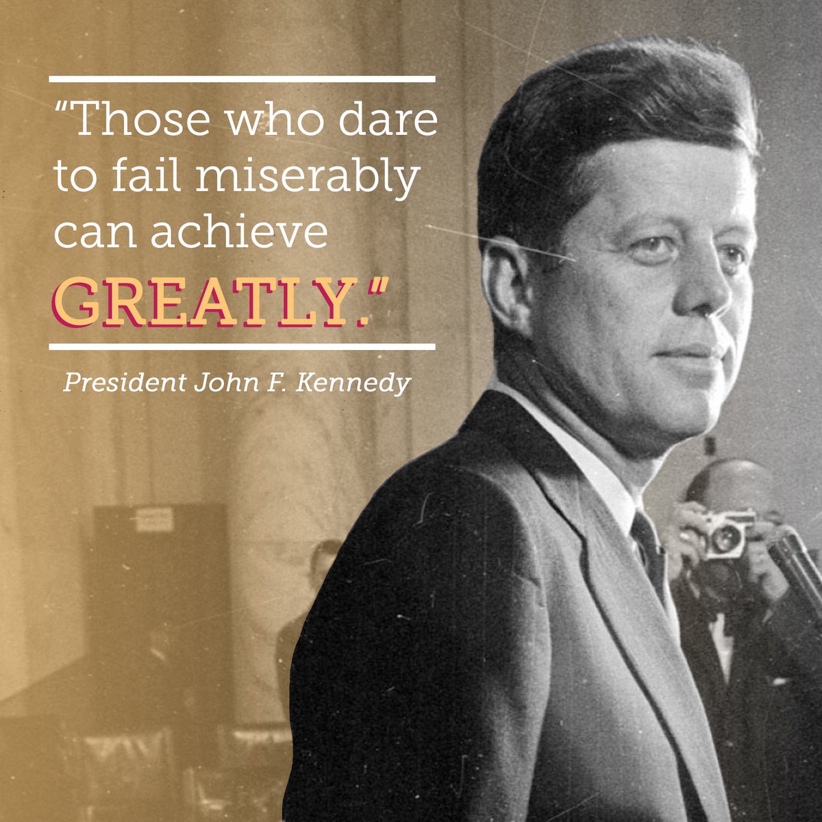ChooseSDS's tweet photo. The same attitude got us to the moon, what can it do for you? #motivationmonday #jfk https://t.co/Er97uQ7sfB