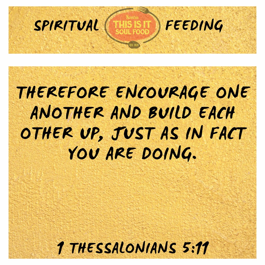 HoustonThisIsIt's tweet photo. Spiritual Feeding #21 🙏🏾 We are happy to say we ARE feeding you soul food again! Open Tuesday-Sunday 11-6. However, we still want to continue to #feed you with #theword throughout the week!⠀
⠀
Find each day’s menu at when you click “order online” from our website https://t.co/uHIuFM9Oeq