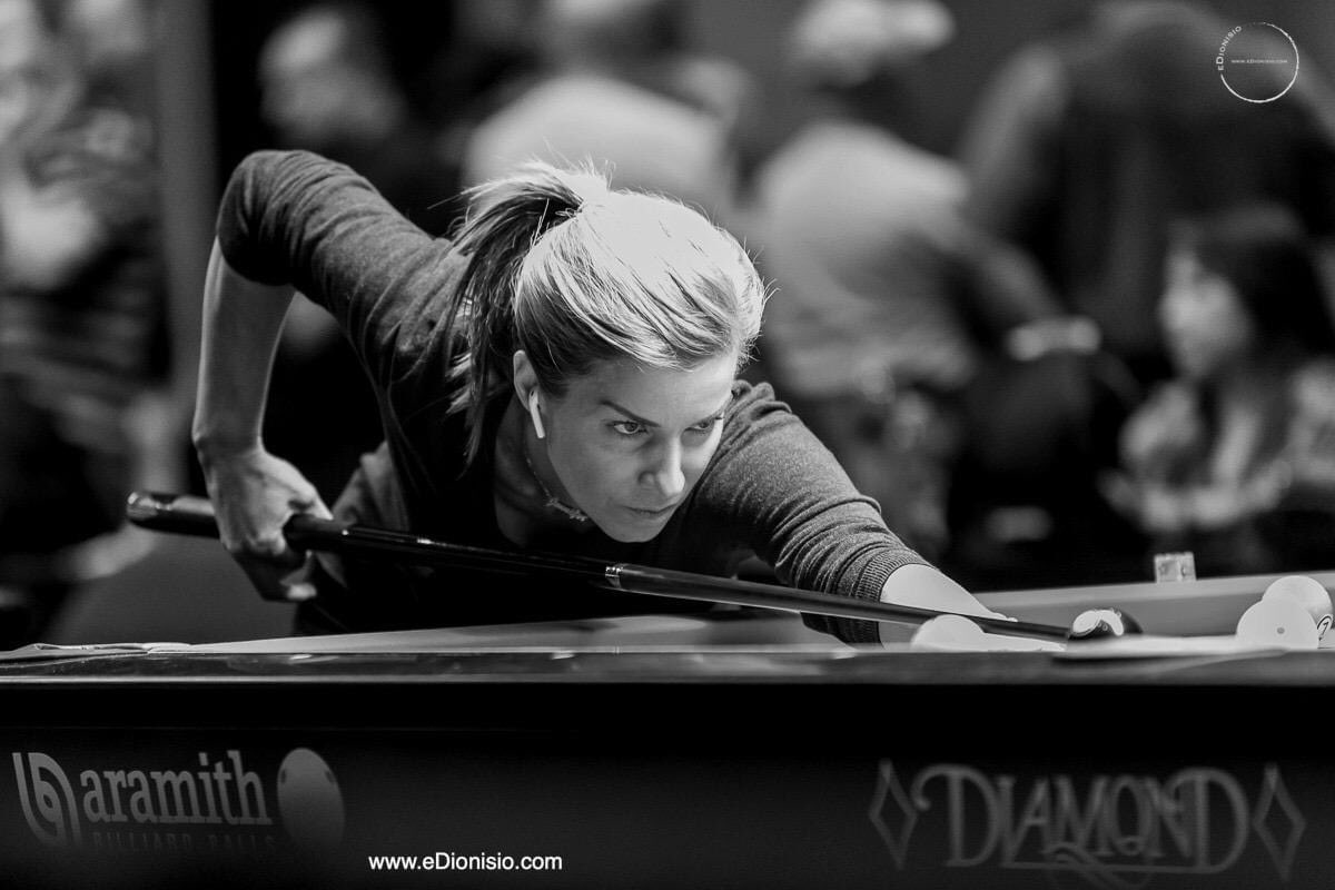 WPBAbilliards's tweet photo. Jennifer Barretta is our #1 lady at the WPBA after the Ashton Twins Classic 2020. Thank you Erwin Dionisio for this fantastic photo. This truly captures her focus, drive, and fighting spirit that have made her the competitor she is today. #billiards #wpba #ladiespool https://t.co/MMXWCMvsrX