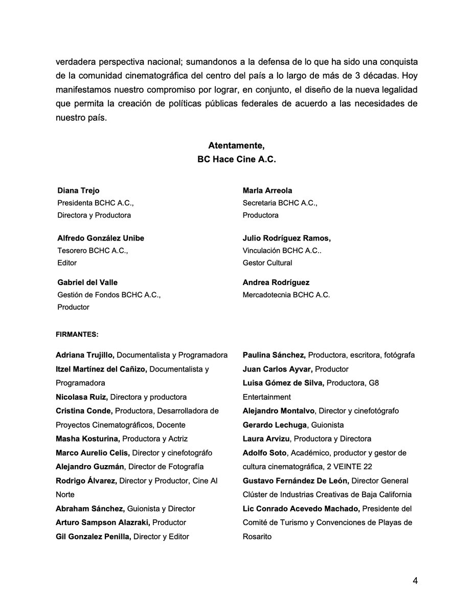 BcCine's tweet photo. #BCHC 1/2

Pronunciamiento de la comunidad cinematográfica de Baja California.

Invitamos a compartir con los hashtags:
#AlertaCine #CineEnLosEstados #BCHaceCine https://t.co/530wFP3w22