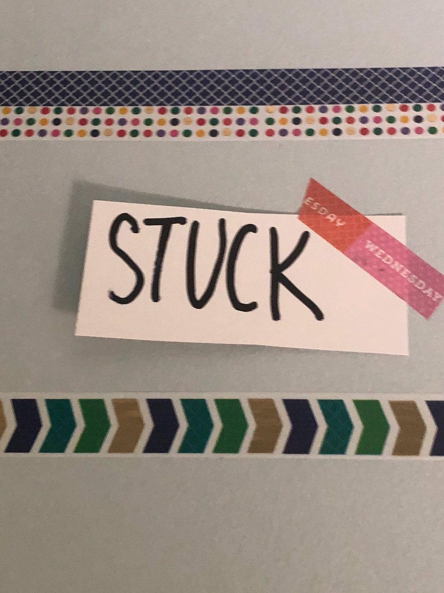 “Stuck” is space for me to be honest when I’m either struggling or just need a literal break. Getting visible about these chapters/issues is VERY good for me (and parallel to the personal/professional boundaries I’m setting IRL)