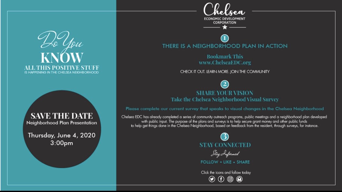 Save the date for the presenting of our Neighborhood Plan!