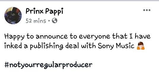 kAs_Worldwide's tweet photo. @PrinxiPappi on some major move ....mans signed a publishing deal with SONY MUSIC....
#notyourregularproducer https://t.co/7KsFqN0Kpv