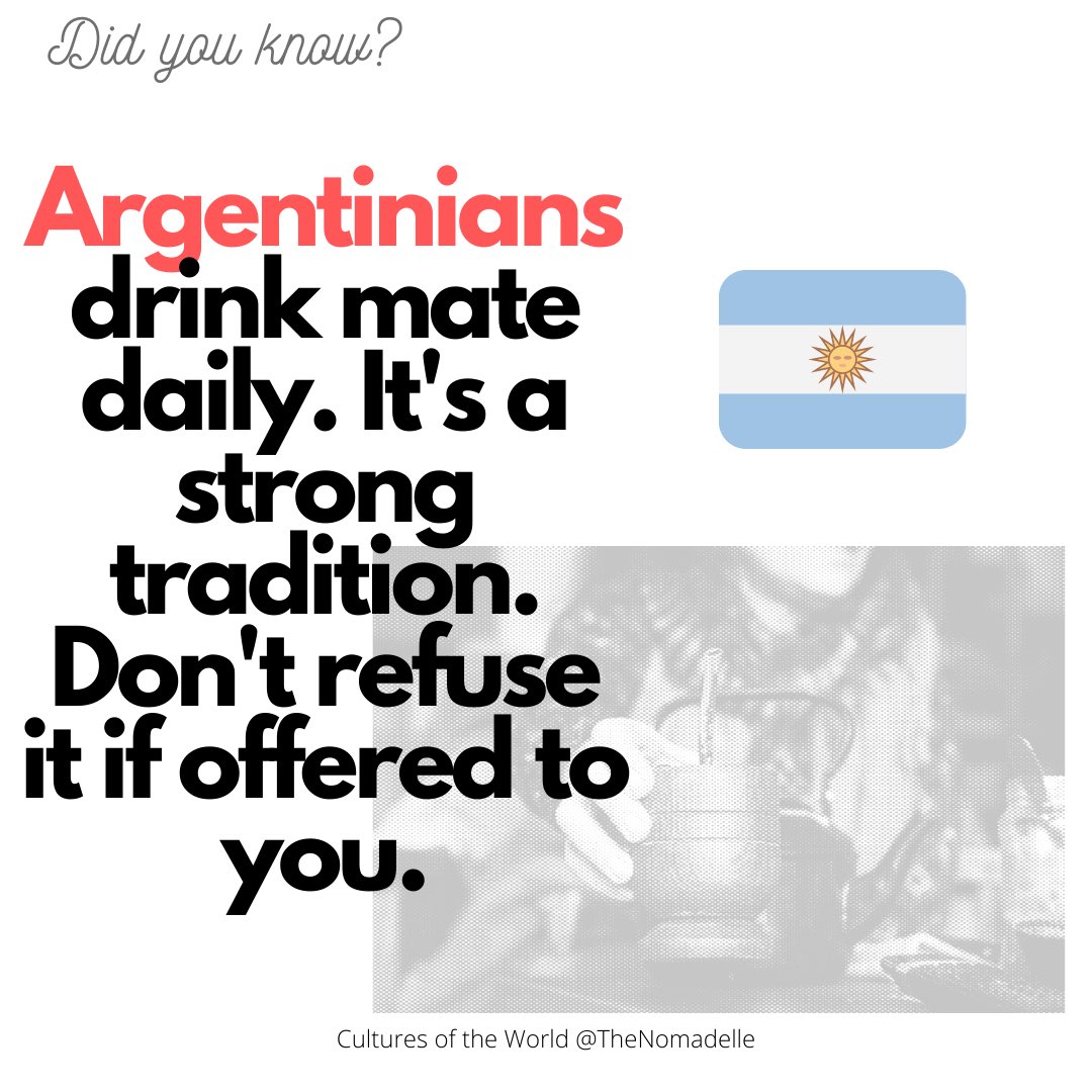 TheNomadelle's tweet photo. “I strongly believe that we would be better humans if we took the time to learn about the cultures of the world.” —Maggie Gómez https://t.co/uMnIlwTiUt
#Nomadelle #crossculturalpsychology #Cultures #CulturesOfTheWorld #WorldPeace #DigitalNomad #argentina https://t.co/ibQOpVFuM9