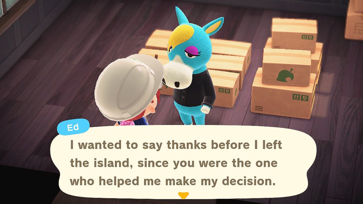 I had a villager leave Sadie Cove for the first time, and another (cuter) one take his place.  #ACNH