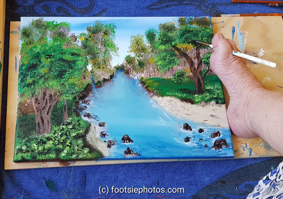 footsiephotos's tweet photo. My latest painting..
Painting is my escape from the world, escape from my pain, painting helps with mental health..
#art #painting #womensart #footpainter #montemarte #artists #thalidomide #Disability https://t.co/RqmQrZ9BhL