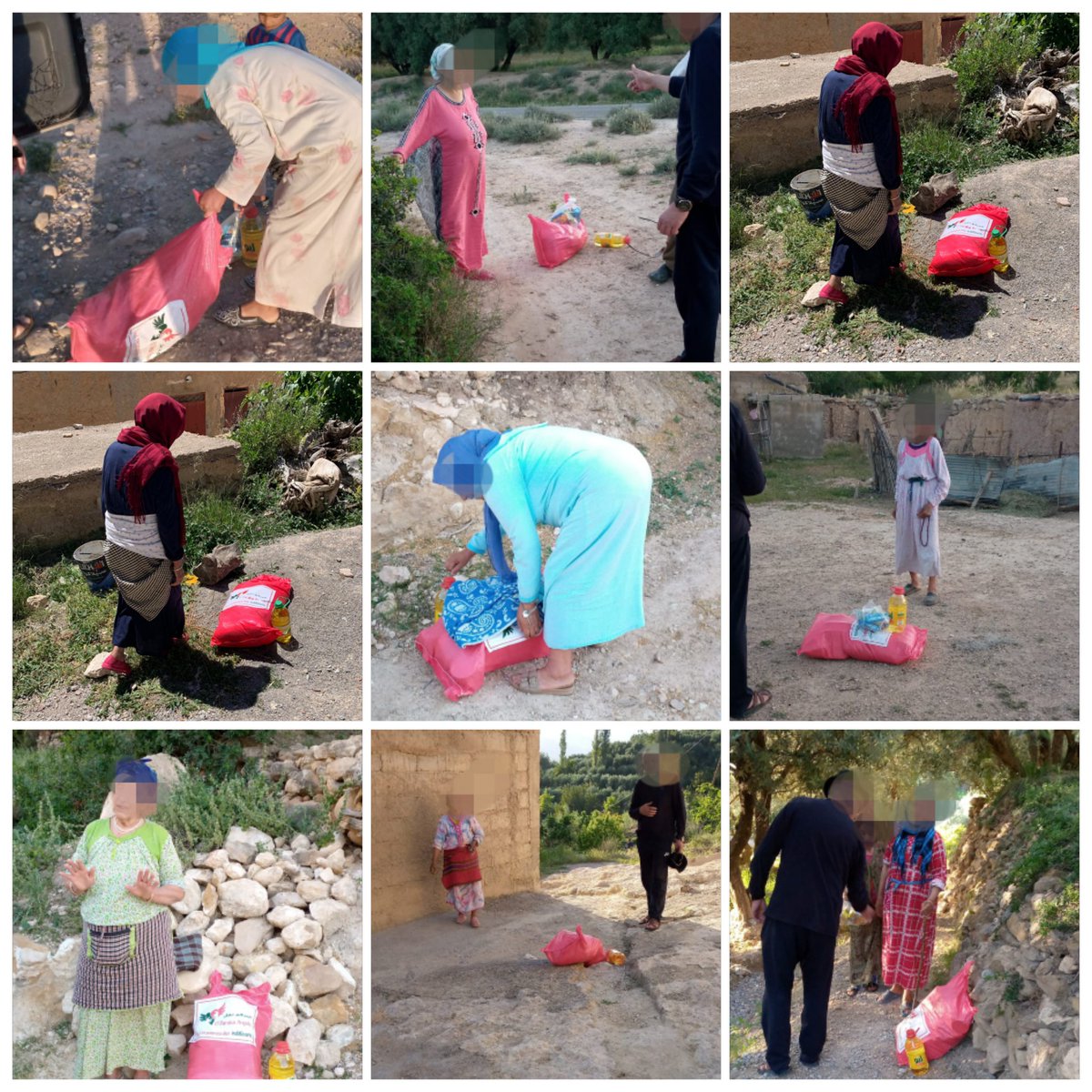 Notre vague de distribution continue et c'est au tour des zones rurales de Boulmane de recevoir 200 paniers.
#ElBarakaAngelsnousnepouvonsêtreindifférents❤️💚