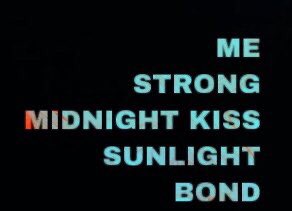 MIDNIGHT KISS: upbeat song, a past relationship (maybe abel) sexy but great lyrics SUNLIGHT: tropical house vibes. a bop, but not single worthy BOND: talks about girls and friendships, has a taylor swift reference in it