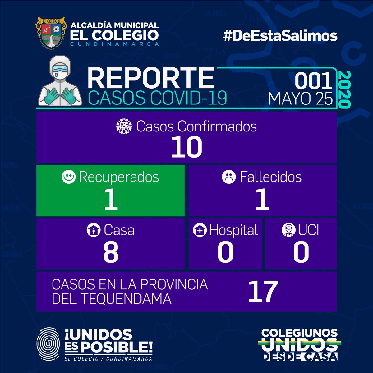 ElColegioCun's tweet photo. Reporte oficial, COVID-19, Mayo 25 de 2020
#DeEstaSalimos https://t.co/PRbsCq4ZaR