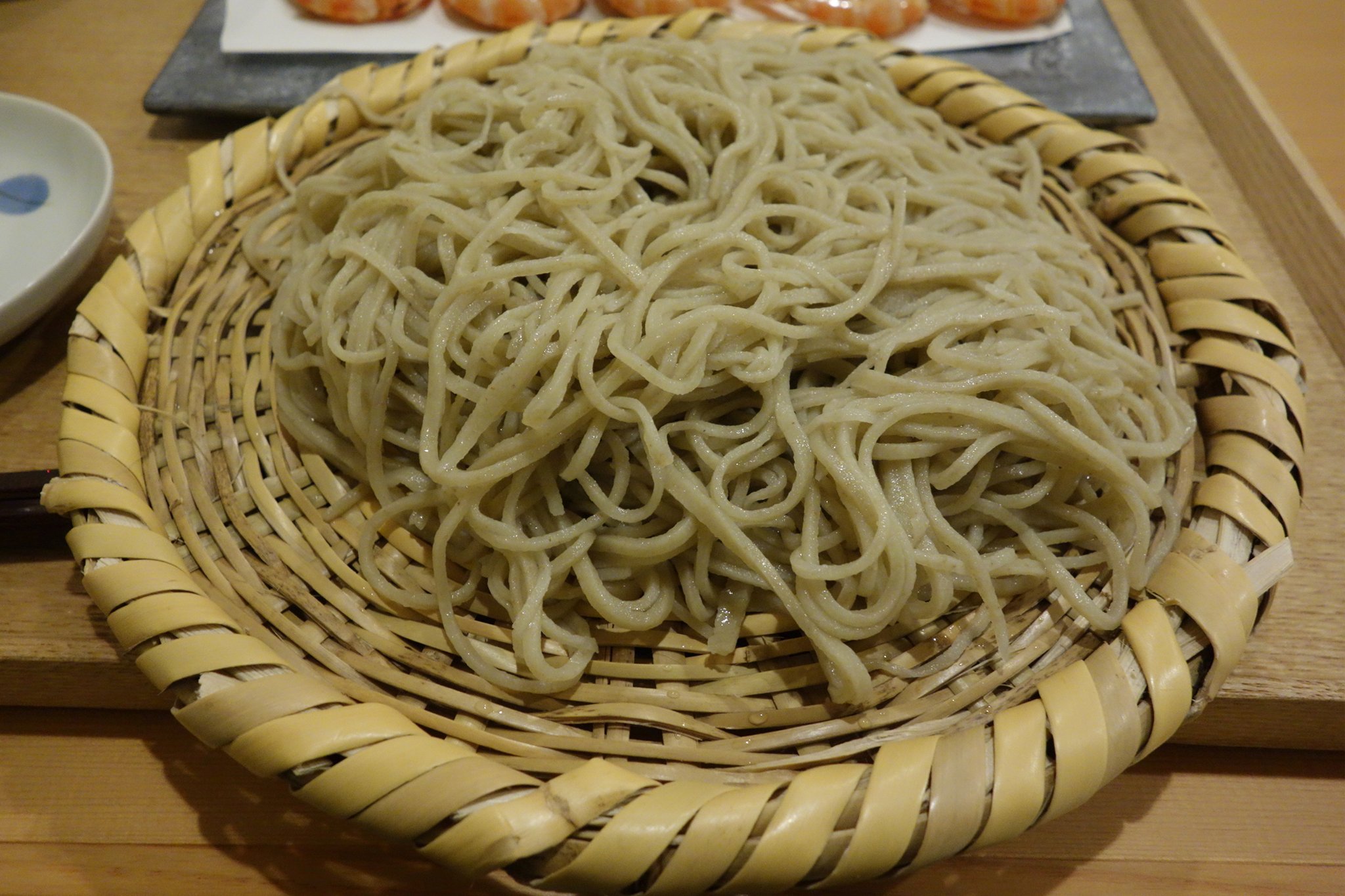 下野 太郎 昨日の夕食 蕎麦 ほまれで 栃木県大田原市 生粉打ちせいろ 十割そば 活車海老素揚げ 丸ごと食える 旨い O O 栃木県大田原市下石上２１００ ２