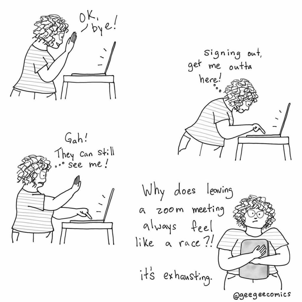 geegeecomics's tweet photo. #covidcomics #thisisnothing #comics #stilly #ugh #awkward #zoom #zoommeetings https://t.co/OqgTkcS9Ql https://t.co/oamb6rbqii