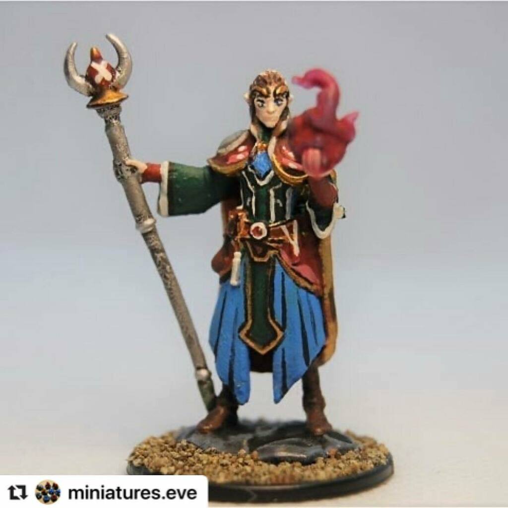 Really cool mini for Friday! Visit @miniatures.eve (Instagram) to see 360 view! I want to play this now! . . .
#dndminiatures #miniaturepainting #miniatures #dndminipainting #dndmini #dnd #rpg #rpggames #ttrpg instagr.am/p/CAn46mwhxZ2/