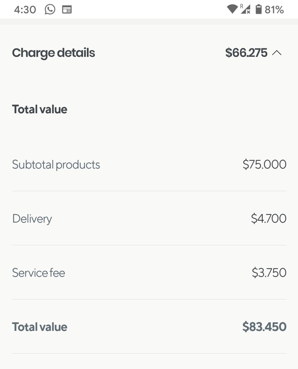 sallypesadi's tweet photo. @RappiColombia me explican que gran San putas es service fee y con que cara me vienen a cobrar algo más que el servicio del domicilio, que igual es un abuso. https://t.co/te5x6m0wiX