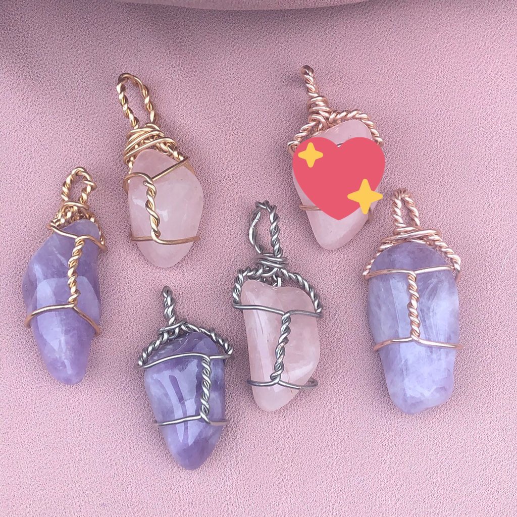 Simple Twists  3 for $37 or 1 for $14with discount code “3for37”free US shipping  https://evwilo.bigcartel.com/product/amethyst-simple-twist-pendants