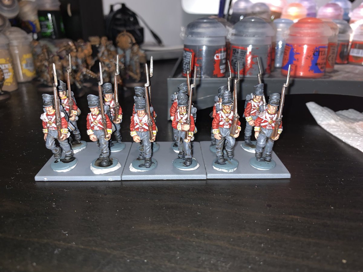 odyessus's tweet photo. @Two_Thin_Coats I’ve used lockdown to get to grips with napoleonics having previously been too intimidated to try! The painting academy has served me well. Thanks for helping me gain the confidence to explore something new :) #warmongers #blackpowder @WarlordGames https://t.co/pOyhX8lAD2