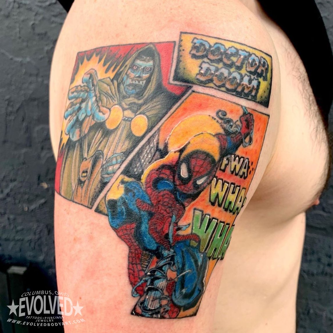 Marvel sleeve  Sleeve tattoos Marvel tattoos Marvel tattoo sleeve