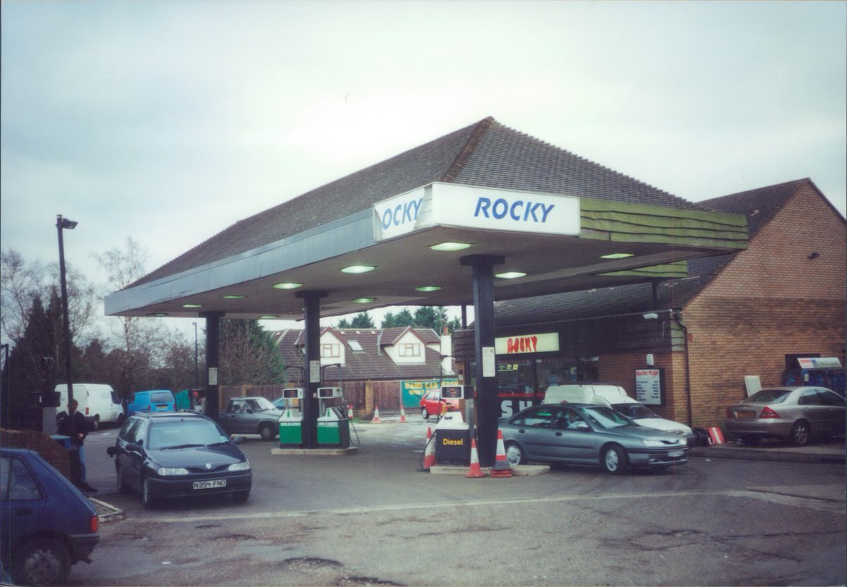Day 155 of  #petrolstationsRocky, Thornwood Filling Station, Epping, Essex 2001  https://www.flickr.com/photos/danlockton/16078086109/  https://www.flickr.com/photos/danlockton/16263374482/An independent garage with its own home-made brand. This was one of the rare places where someone came out and shouted at me while I took the photos!
