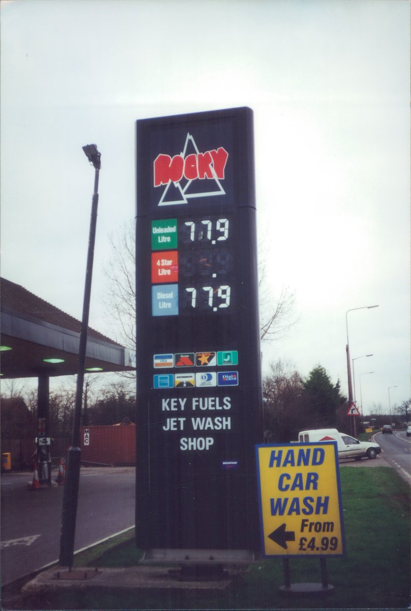 Day 155 of  #petrolstationsRocky, Thornwood Filling Station, Epping, Essex 2001  https://www.flickr.com/photos/danlockton/16078086109/  https://www.flickr.com/photos/danlockton/16263374482/An independent garage with its own home-made brand. This was one of the rare places where someone came out and shouted at me while I took the photos!