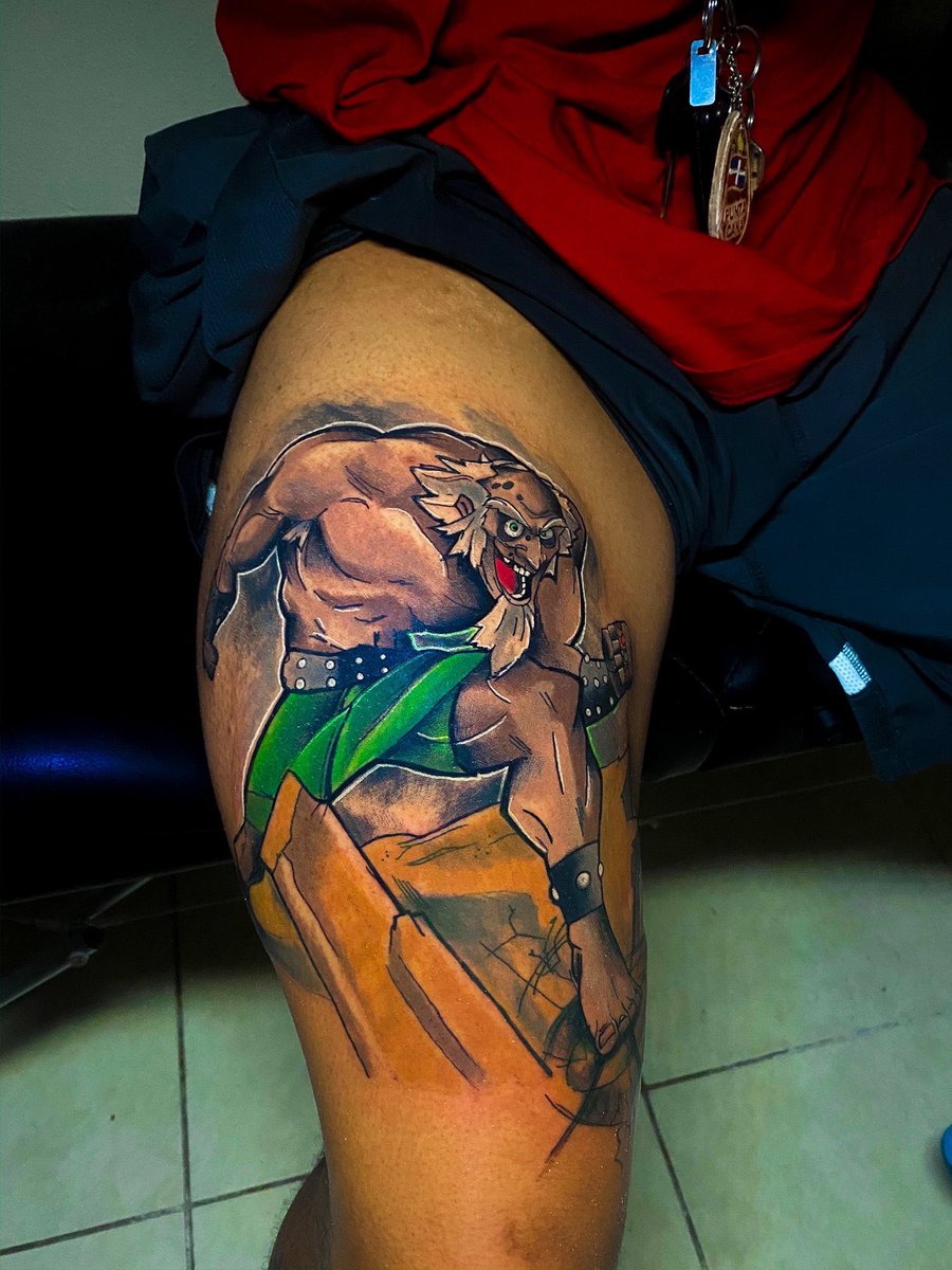 Ima start w people I already follow  @inkbypnut does a lot of anime/pop culture tattoos, is black and has public work up of people with brown skin. 