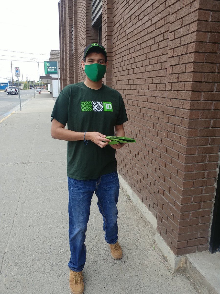Thank you to the awesome TD Fort Frances team for helping keep our customers and colleagues safe with our Mobile Check-In process! <a href="/asousa81/">Ana Sousa</a> @duquette_td