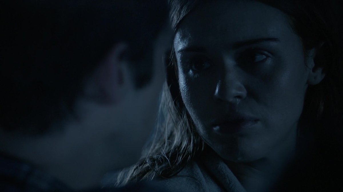        5×16  Stiles: "Lydia, look at me,   you're gonna make it.  Lydia: "But you're not."   
