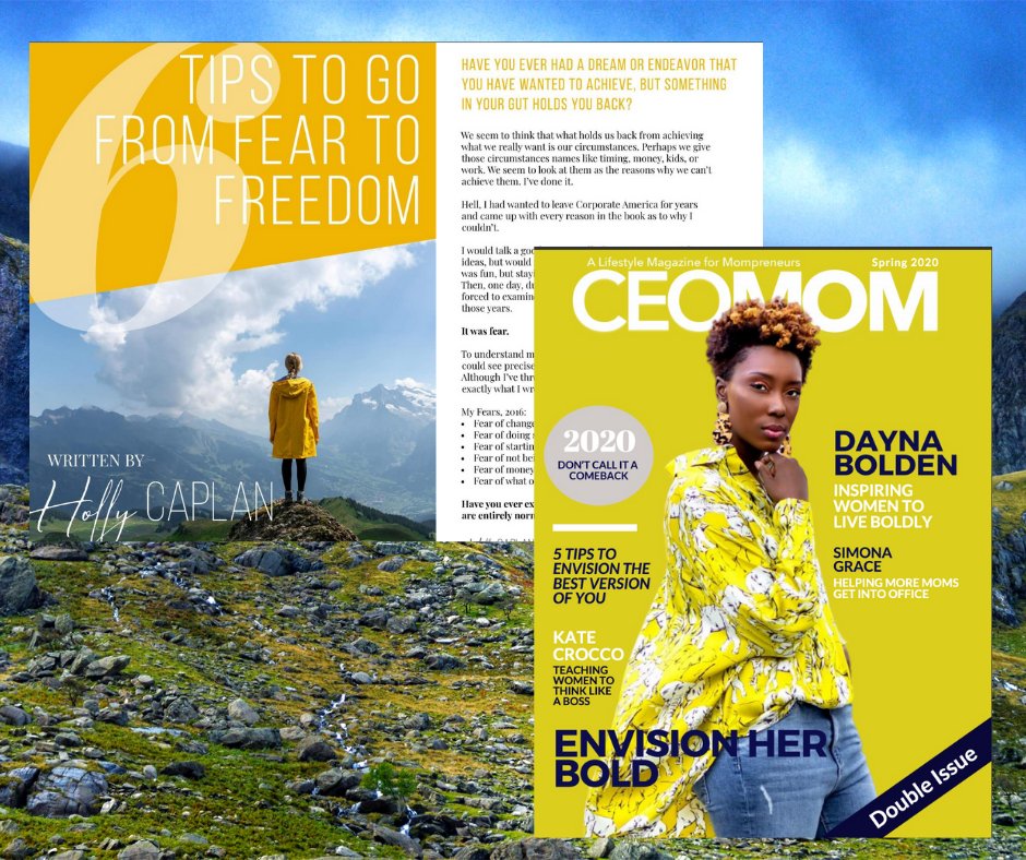 hollymcaplan's tweet photo. Thank you @CEOMOMMag CEOMOM for including my article/ebook in the Spring 2020 issue! 
It's the best one yet!
Get your copy: https://t.co/dBUl39ueO6
or...
Click here to download the ebook:https://t.co/EvTe97wDCG

#hollycaplan #ceomom #feartofreedom #spring2020 #mompreneurs https://t.co/4GGWAY1hJ8