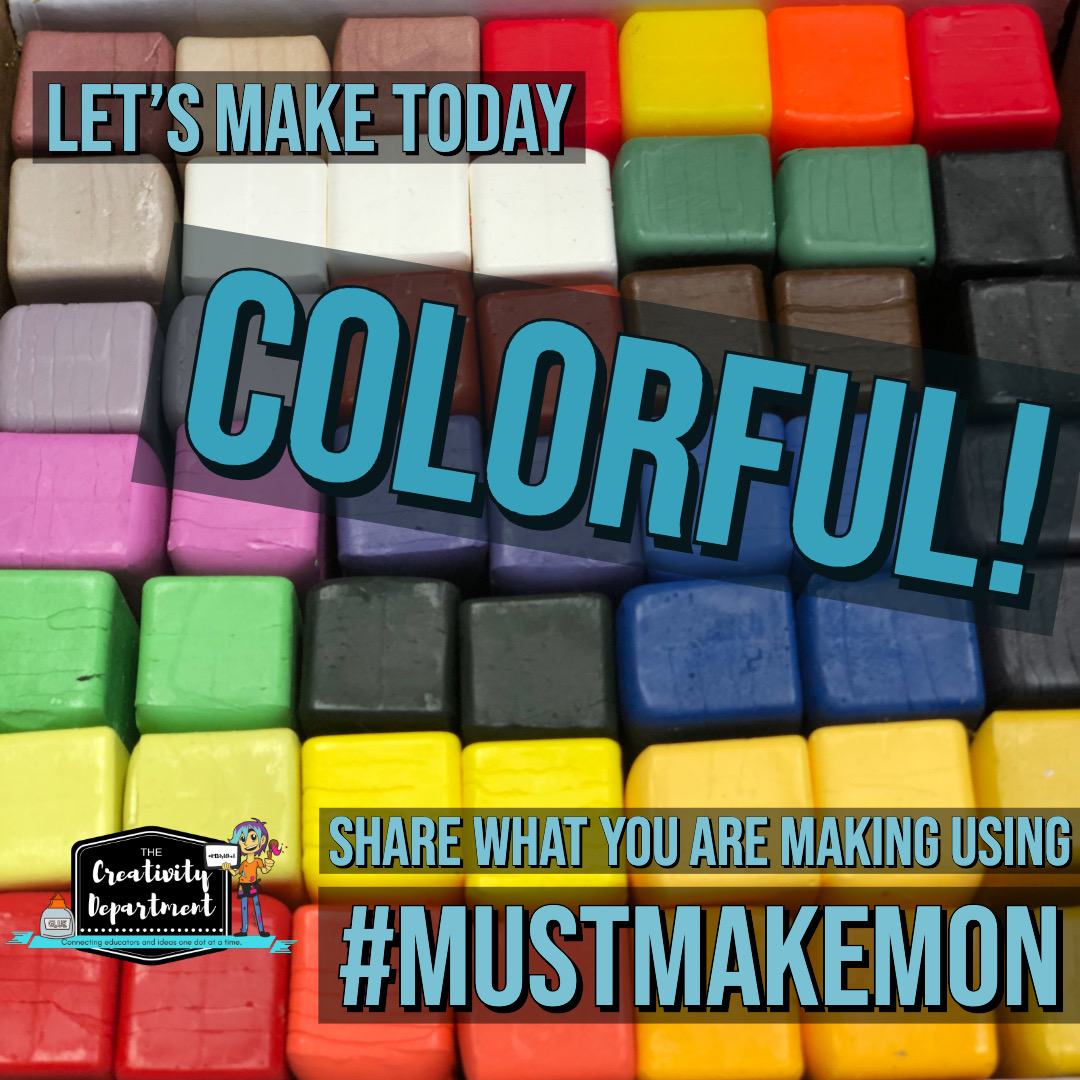 creativitydept's tweet photo. Letโs make today colorful! Share what you are making today using #MustMakeMon #K12ArtChat #CreativityDept @NAEA @TXarted @DavisPub @AdobeForEdu #CreativeTeachers #ArtTeachersofInstagram #Learnbymaking https://t.co/TqNiMRXe2b