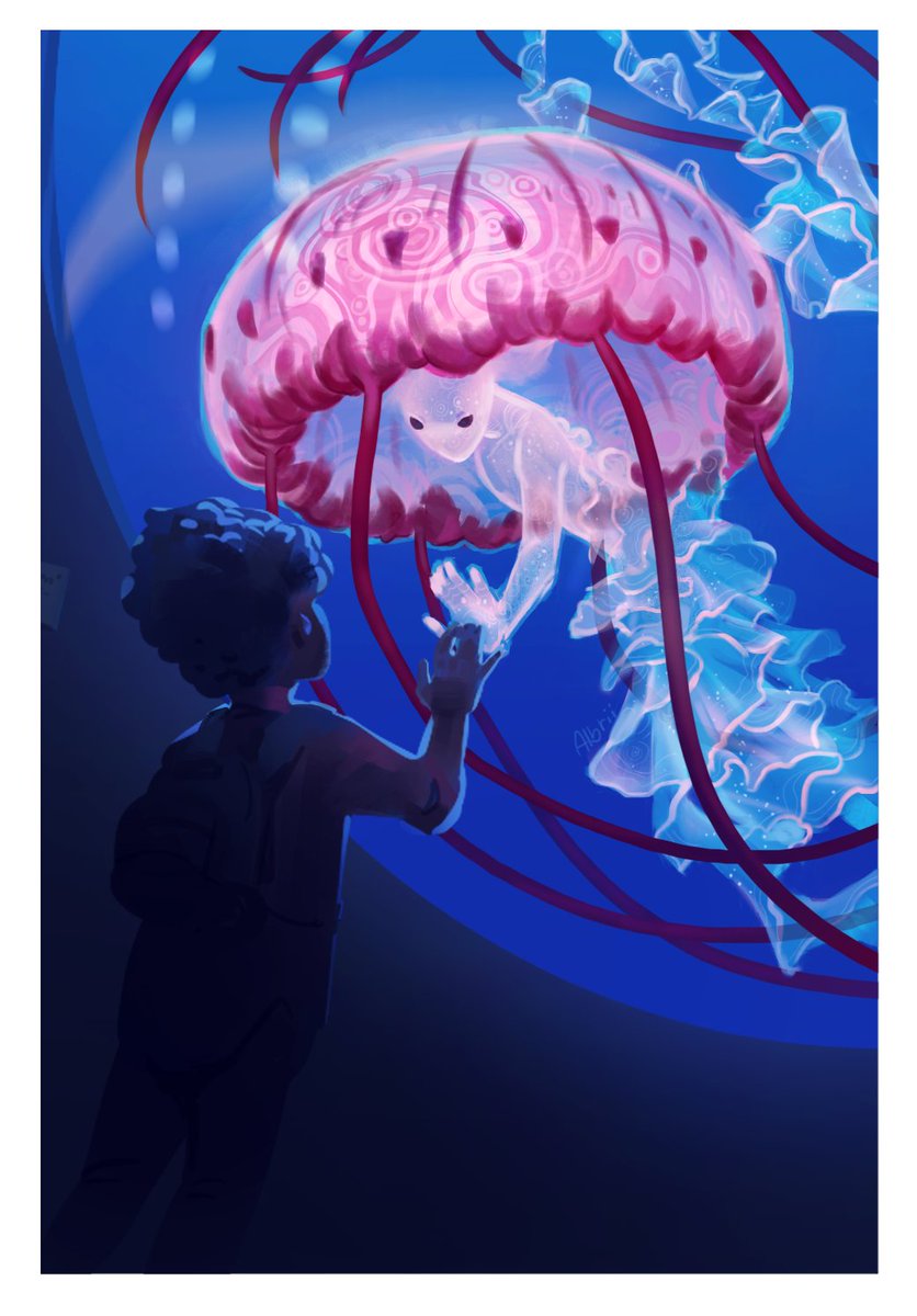 Albriio's tweet image. well at least ive finished one of my many #mermay wips before the month is over :V #mermay2020