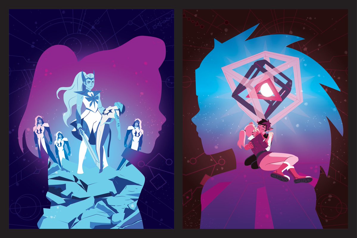ace3mind's tweet photo. I made some #catradora posters over the weekend. 💕🌈 #Shera #sheraspoilers #sheraprincessofpower https://t.co/4gMPzt8WA9