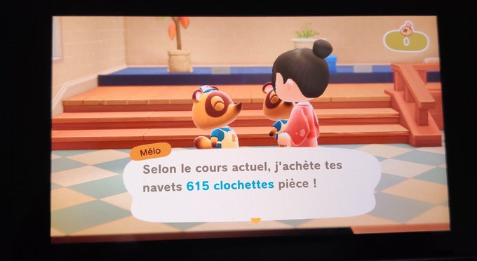 legoshiknotm's tweet photo. current turnip price is 615 bells! 

rt and follow the account and we will chose 20 persons who can come to our island

#animalcrossing #AnimalCrossingNewHorizons #AnimalCrossingturnips #TurnipPrice #turnipsprices https://t.co/4o2pFPyXm4