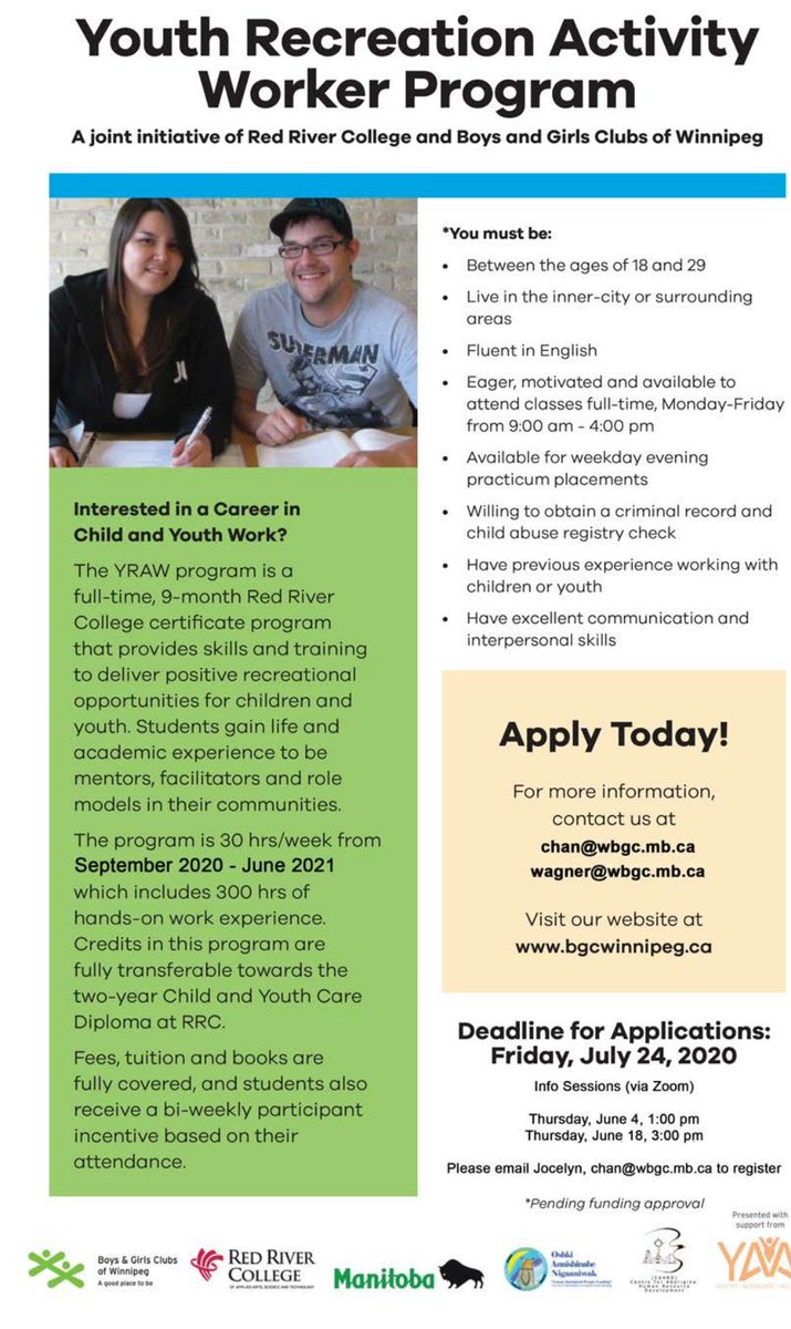 Interested in a career in child and youth work? Check this out!