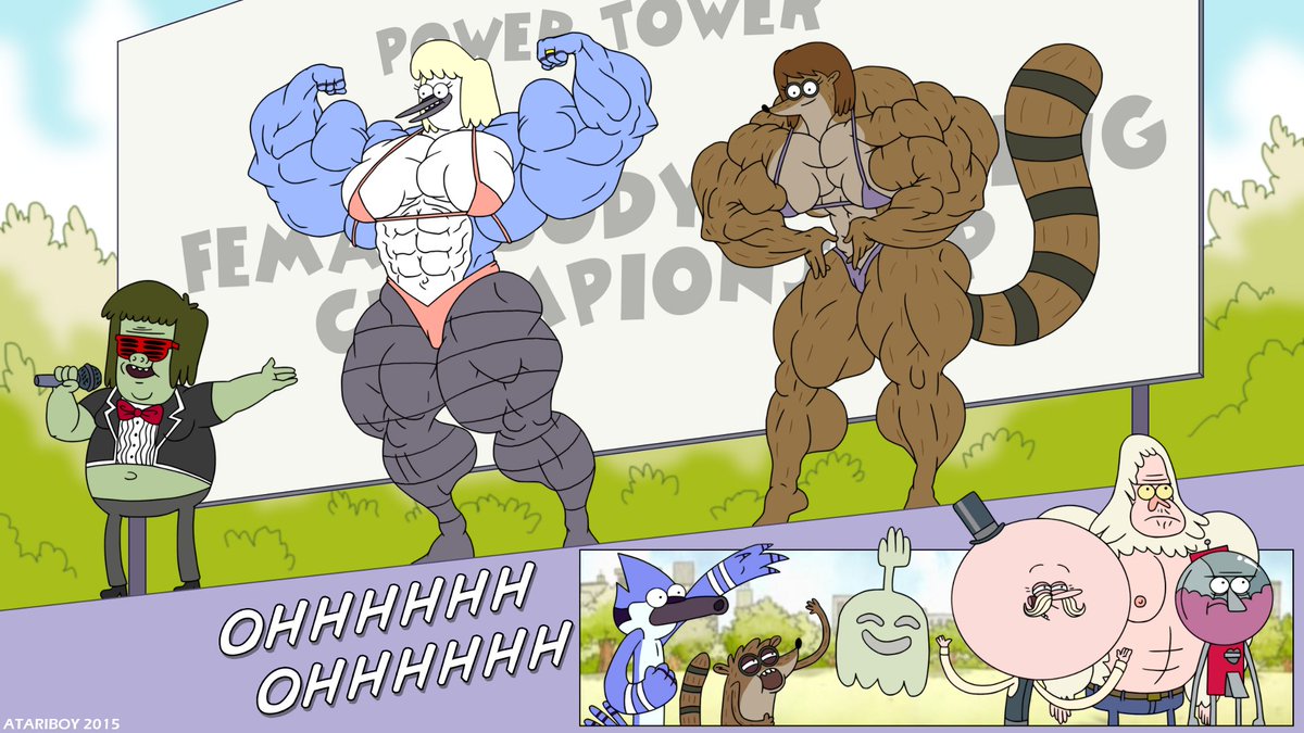 Not So Regular Show...What if Muscle Man training every females in the show beefe...