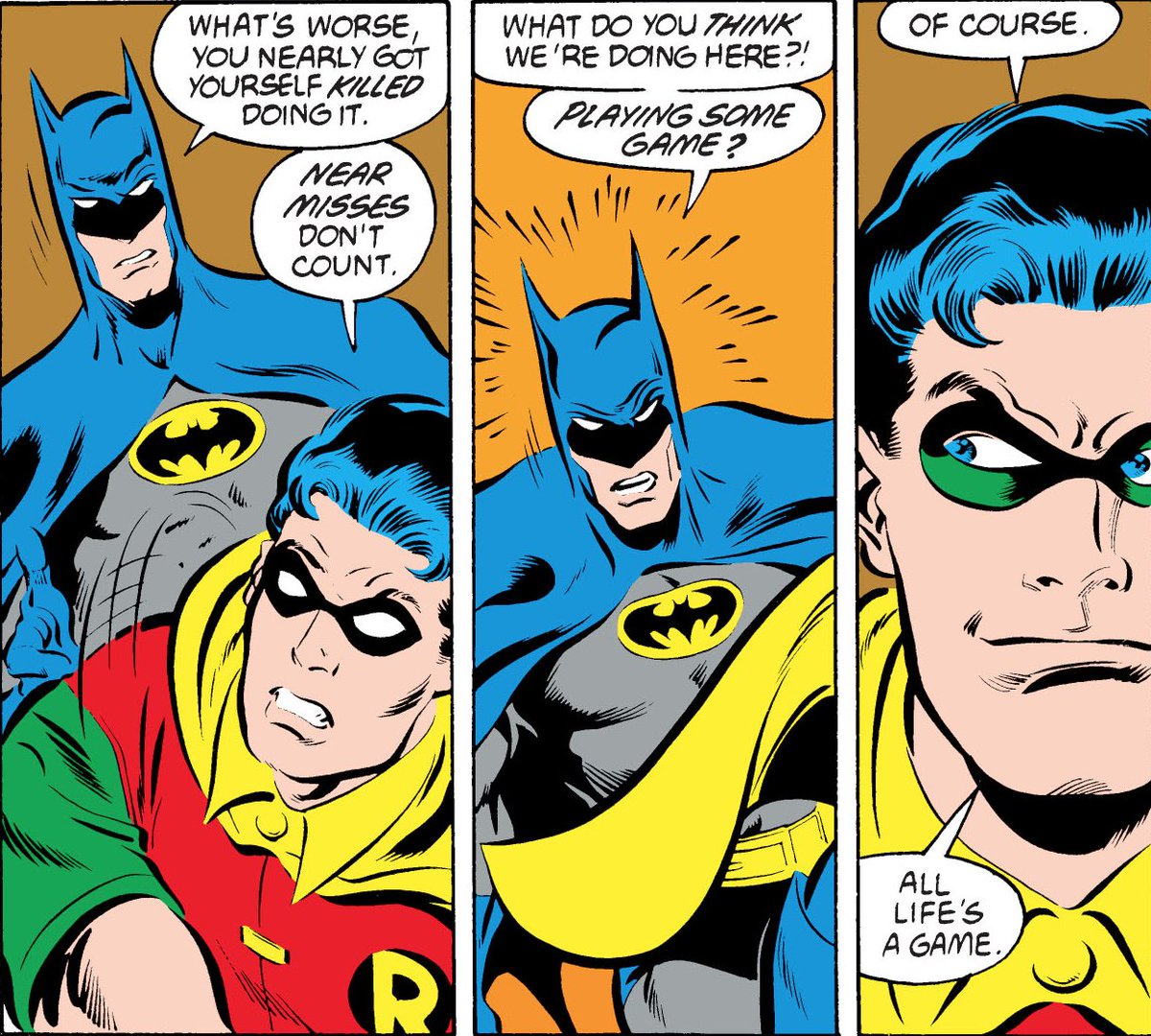 -where it's more about their *absence* than their actual deaths. Jason's grief begins manifesting in uncharacteristic outbursts of anger, which leads to Bruce benching him, which leads to him finding out about his birth mother, which leads to Ethiopia (uggghhh). Really, Jason's-