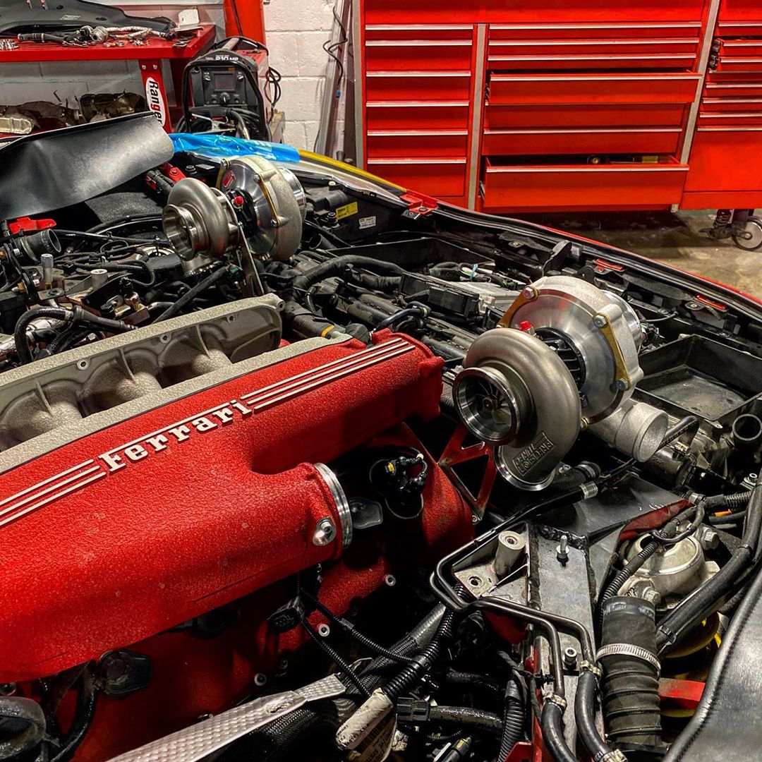 exotics__oo's tweet photo. precisionturbo Twin Turbo F12XX Project Who’s ready for episode #1 with Aaron Kaufman TheArcLight ⚡️ Dean Kearney deankarnage 🔥 and Marc 🎥director, producer and road tripper 😂 marcliscioarts  #dailydrivenexotics #twinturbo #ferrari #f12  ##aaronkaufman
#deankarnage#arclight https://t.co/fqTfhnhcij