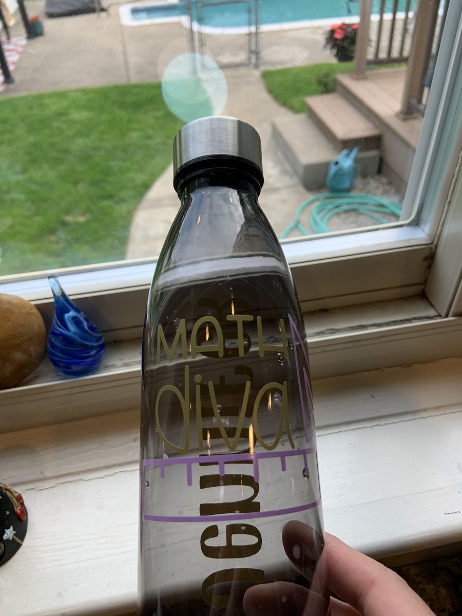 sylvestre_msc's tweet photo. My niece personalized this water bottle for me. She was thanking me for helping her pass her math quiz. We were on several hangouts till 10:30 at night. Although I’m not her actual teacher, a teachers job never ends whether for my students or my family! #lovemyjob #MOUNTconnects https://t.co/lpFUj10mJY