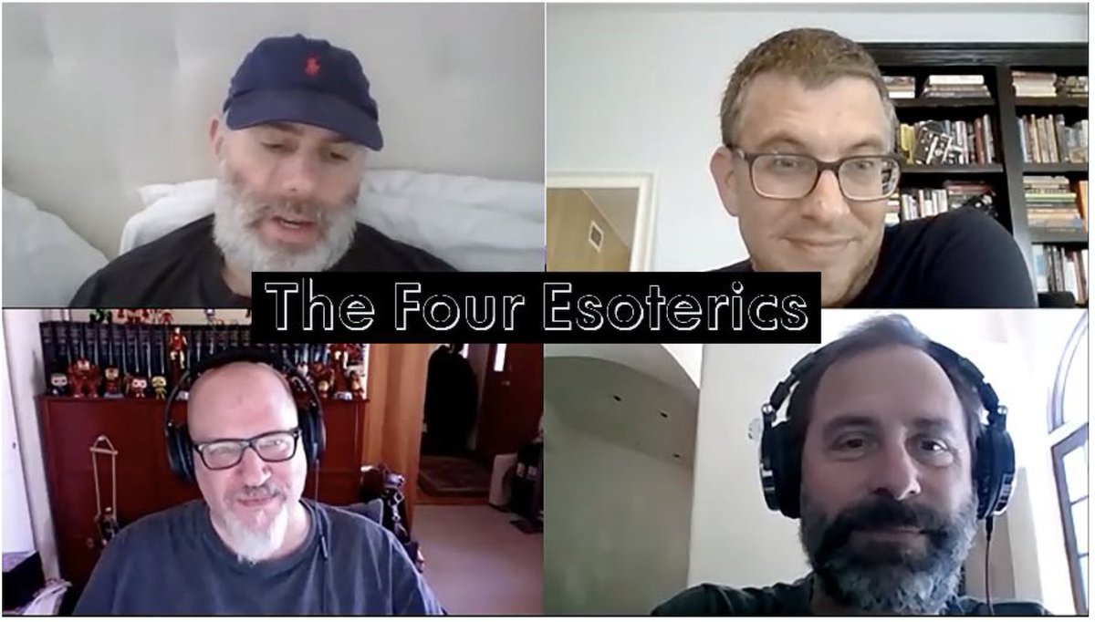 theamgreatness's tweet photo. The @4esoterics and @theamgreatness cordially invite you to join us for another Zoom podcast on Tuesday, May 26. We'll be discussing '80s soundtracks and ballads. Use this link: https://t.co/zvJzyGscXz
Meeting ID: 806 185 0658 https://t.co/s5zTqo6zvO