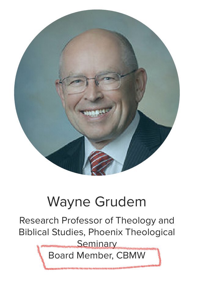 CHIEF TENETS OF CHRISTIAN PATRIARCHY (cont)...that likewise in this way, wives are to submit in everything & also into eternity. The teaching [a heresy] is known as ESS (Eternal Subordination of the Son).Wayne Grudem, CBMW board member, has written a paper supporting ESS>>>