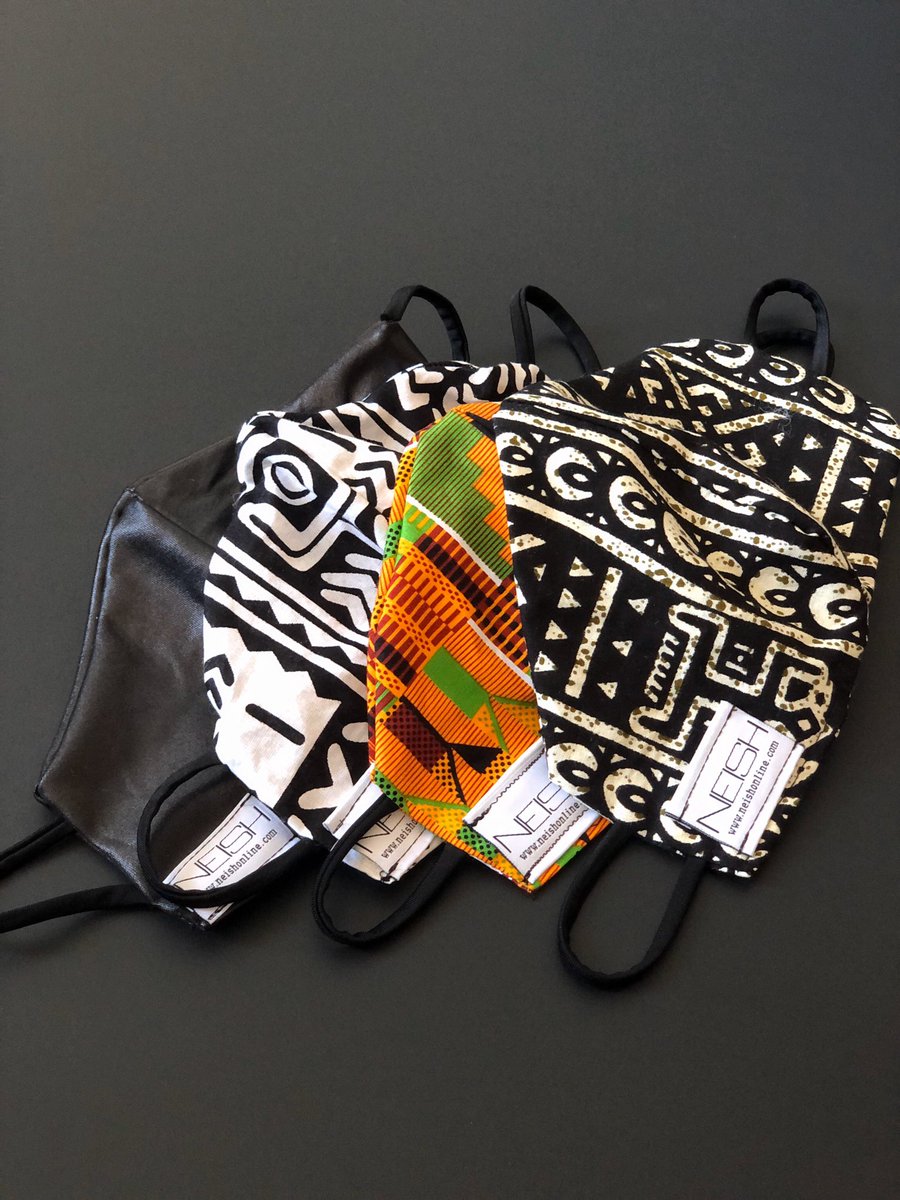 neishny's tweet photo. Which mask are you grabbing on your way out the house? 😷 SHOP NOW https://t.co/h10SUMx67s #maskon #maskfashion #africanprintmask https://t.co/Nbx4ifuVl7