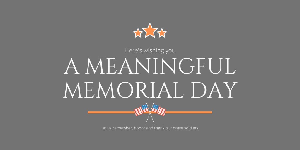 Today, we honor our heroes and those who have made the ultimate sacrifice while serving their country. And while 2020 has presented us with a different kind of Memorial Day, the spirit of gratitude and honor remains as we pay homage to our heroes. #MemorialDay #MemorialDay2020