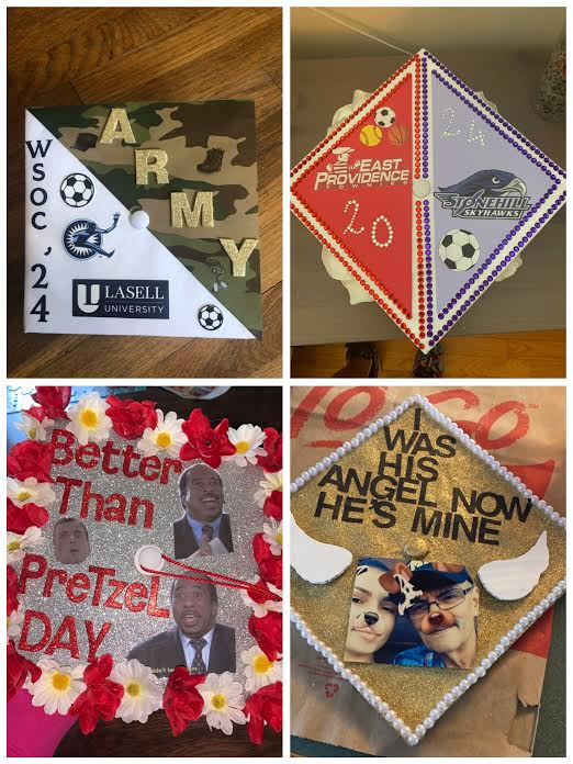 EProvhighschool's tweet photo. So impressed with the focus going into each of these student's caps - #TowniePride #TownieHearts #CapsMadeWithPride #ClassOf2020 https://t.co/ONGCBRK9Nr