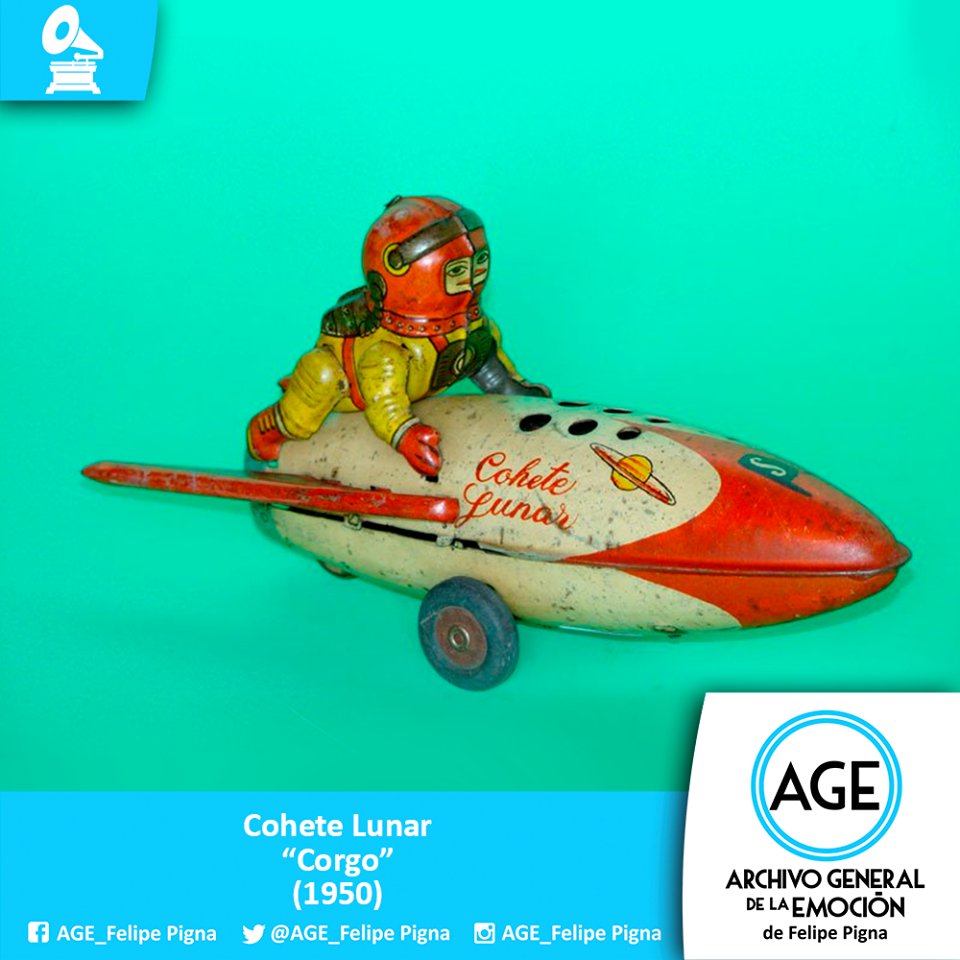 AGE_FelipePigna's tweet photo. Cohete Lunar "Corgo" #ArchivoGeneraldelaEmocion #Decada1950 https://t.co/943GY6CRmX