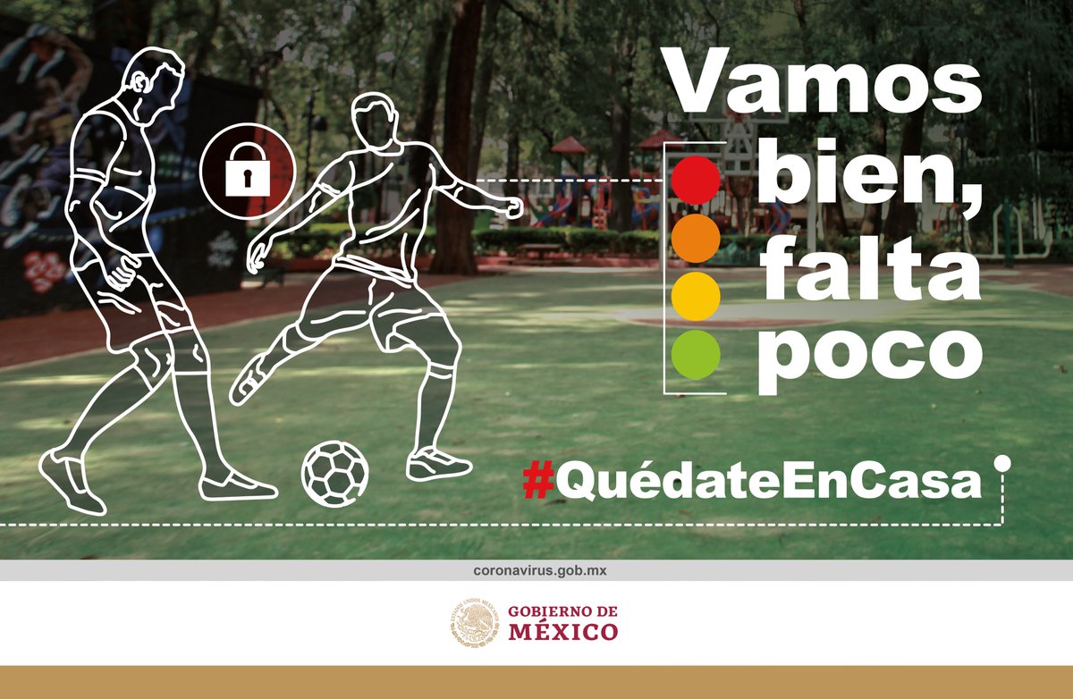 Practicar deporte con amigos es más divertido: pronto volverás a jugar en equipo. Pero por ahora, #QuédateEnCasa
#FaltaPoco 🚦