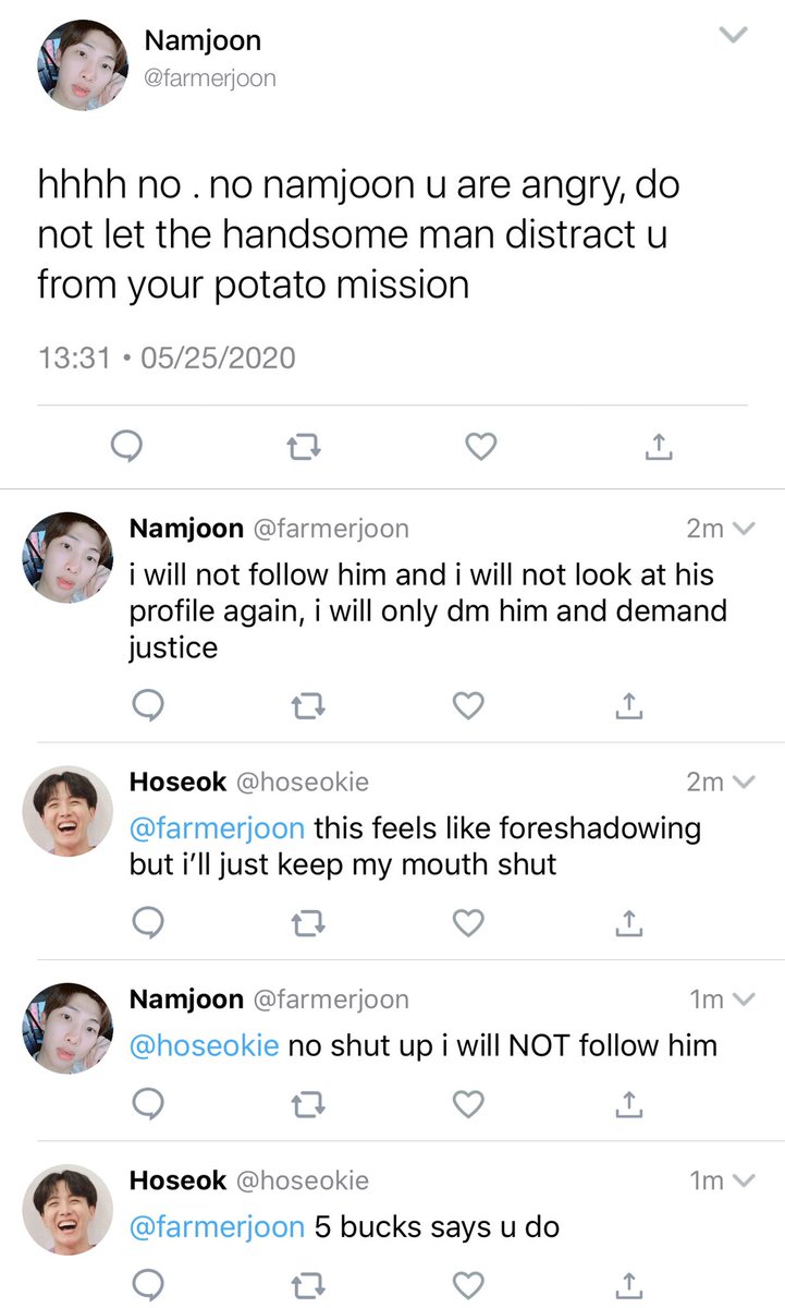 [namjin au] 12- namjoon i respect your potato mission but.. seokjinnie cute